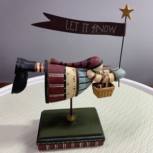 Longaberger Williraye Studio 2006 "Snow Flurry"Christmas Holiday Snowman.‎